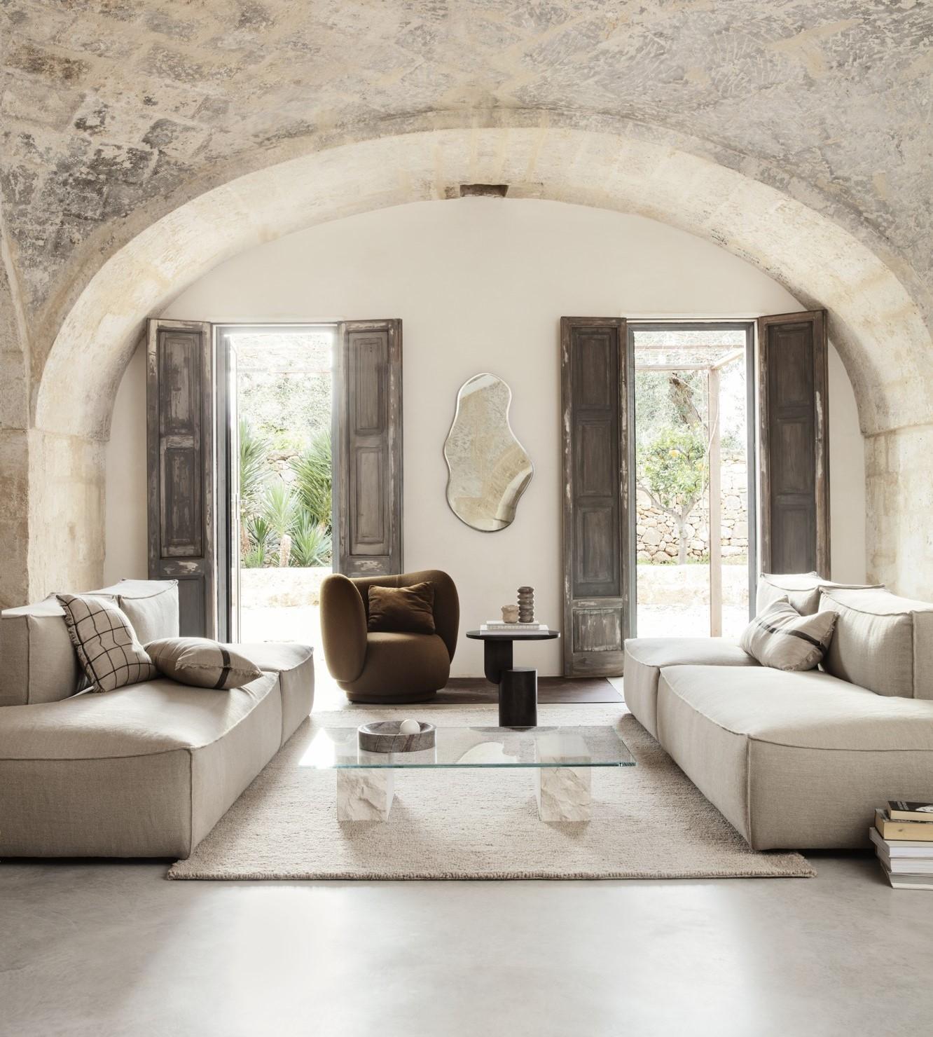 Ferm Living Mineral Coffee Table Bianco Curia Marble