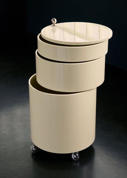 Barboy trolley, glossy creamy white