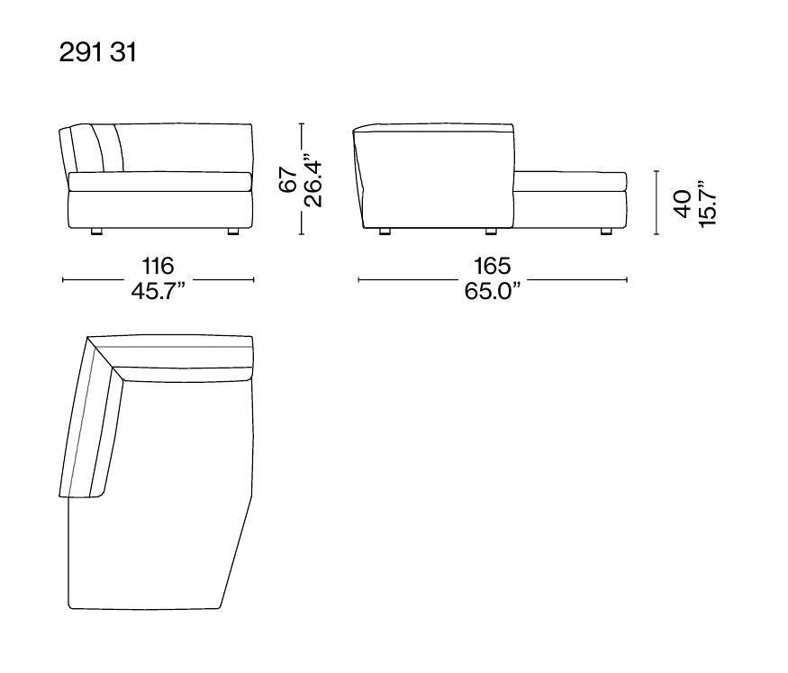 Dress-Up! Sofa Module Combination - 291 31 + 291 14