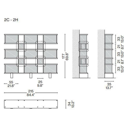 Nuage Type MX Wall (Model - 215x35xH177)