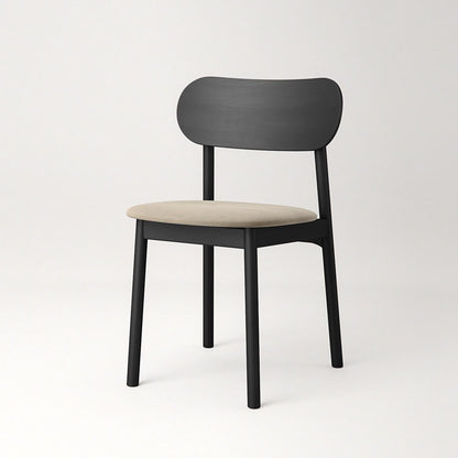 Decotique Elephant Dining Chair Black/Beige Velvet