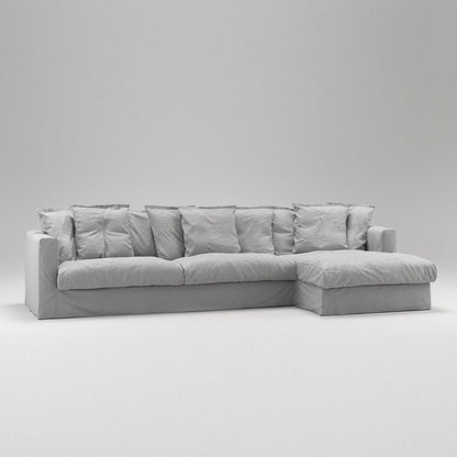 Decotique Le Grand Air 3-Seater Sofa Chaise Right Light Grey