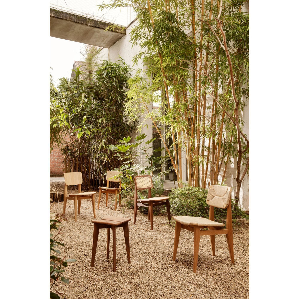 C-Chair Dining Chair Paper String/Oil Oak