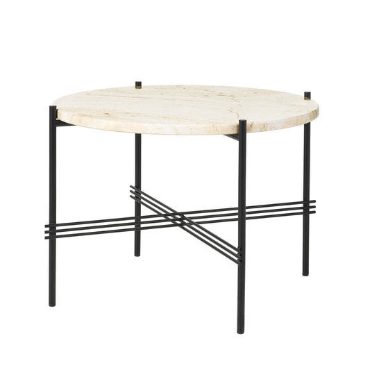 TS Coffee Table Round Ø55 Polished Steel