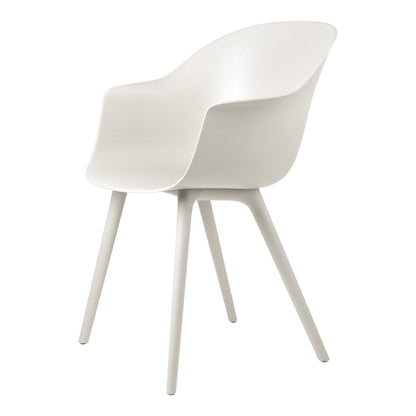 Bat Dining Chair Plastic Legs Around Bouclé 032