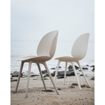 Beetle Outdoor Dining Table Chair Plastic Beige