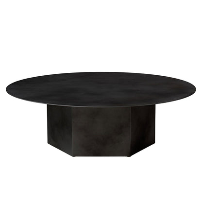 Epic Coffee Table Round Ø110 Burnt Red Travertine