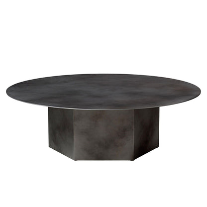 Epic Coffee Table Round Ø110 Burnt Red Travertine