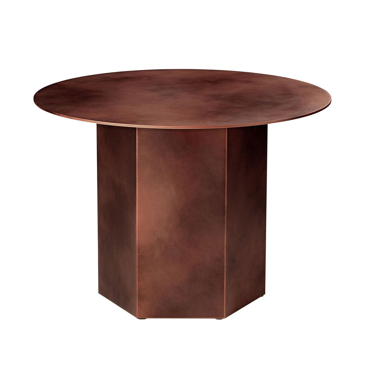 Epic Coffee Table Round Ø60 Burnt Red Travertine