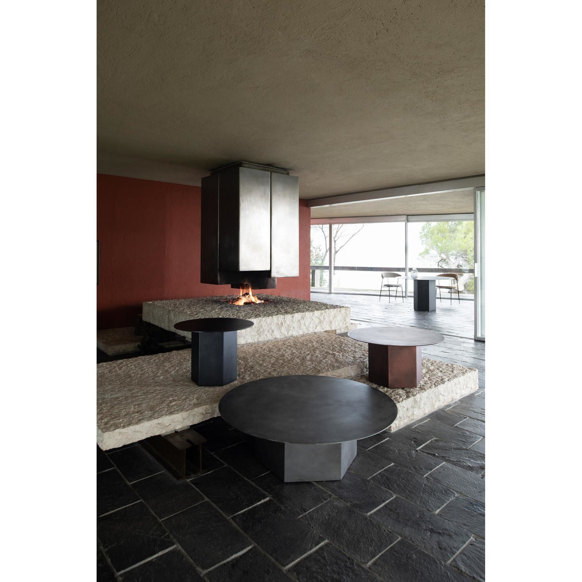 Epic Coffee Table Round Ø80 Grounded Red