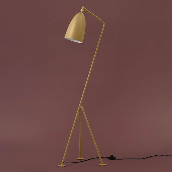Grossmann Collection Grasshopper Floor Lamp Olive Brown