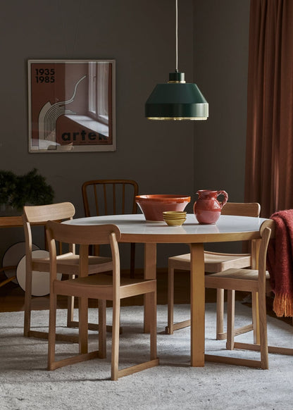 Aalto table 91, birch - white laminate