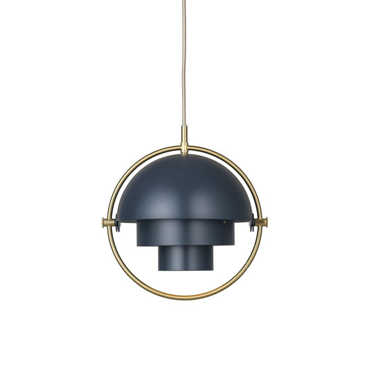 Multi-Lite Pendant Small Brass & Midnight Blue - Limited Edition