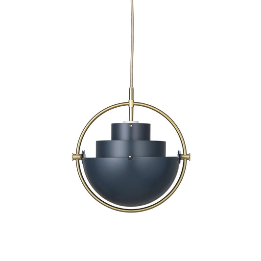 Multi-Lite Pendant Small Brass & Midnight Blue - Limited Edition