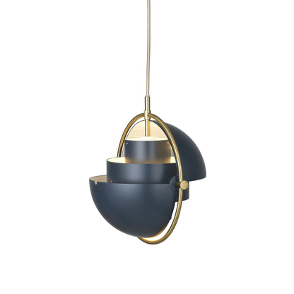 Multi-Lite Pendant Small Brass & Midnight Blue - Limited Edition