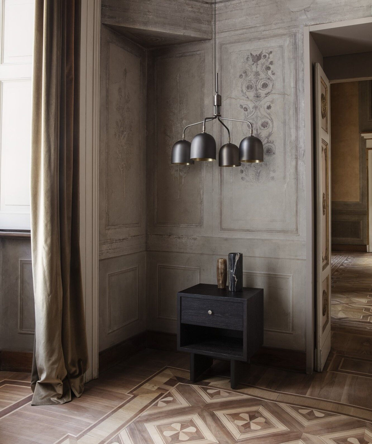 Howard Chandelier 4 Arm Short Gunmetal