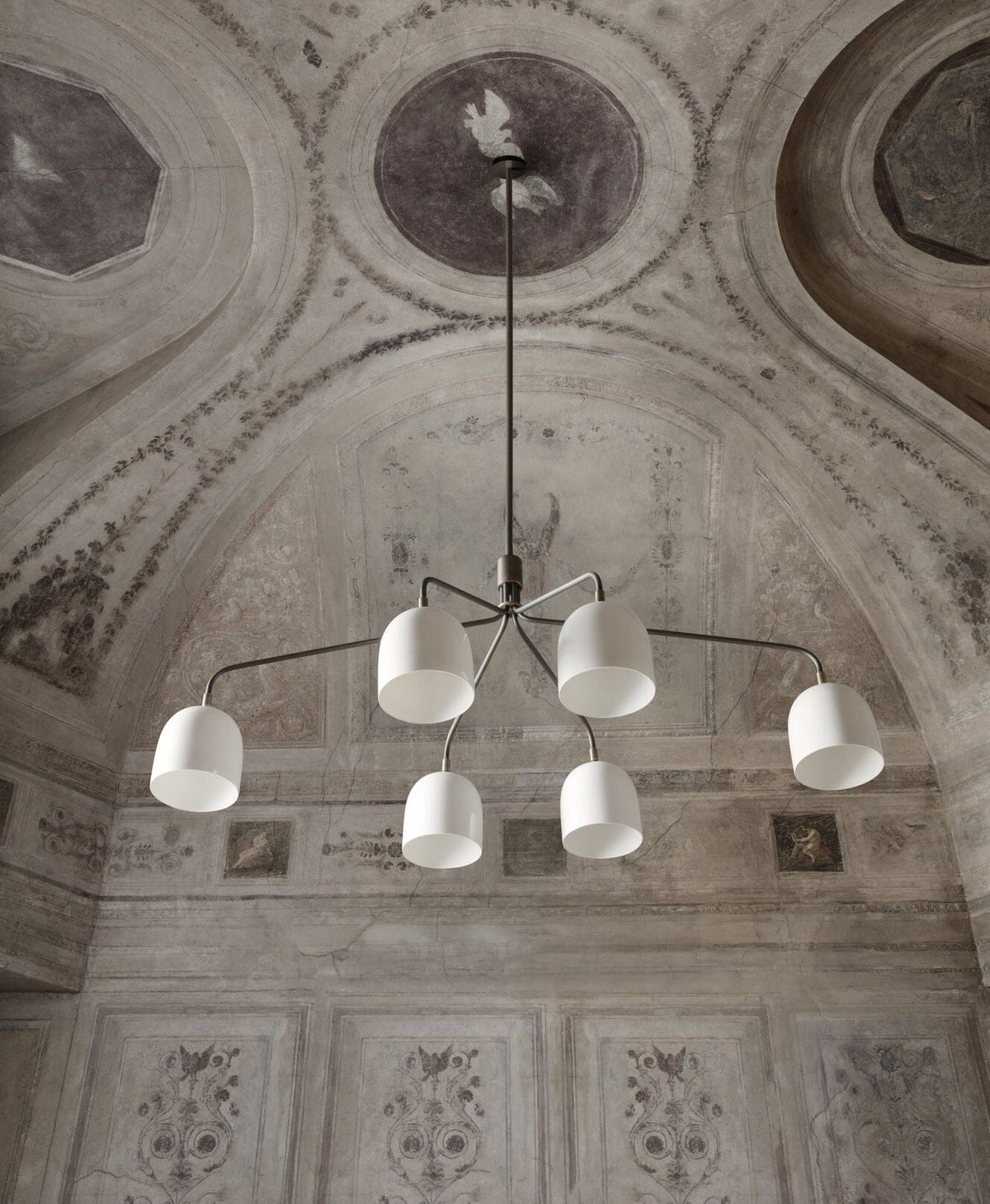 Howard Chandelier 6 Arm Bone China