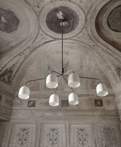 Howard Chandelier 6 Arm Bone China