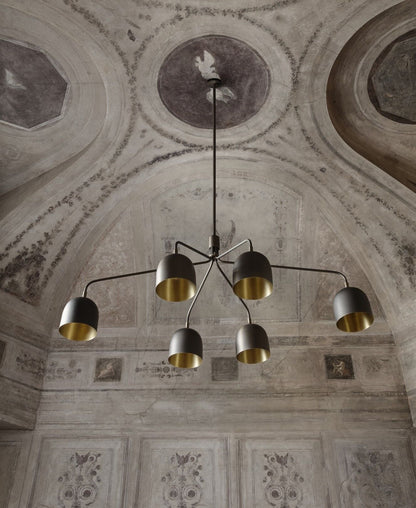 Howard Chandelier 6 Arm Gunmetal