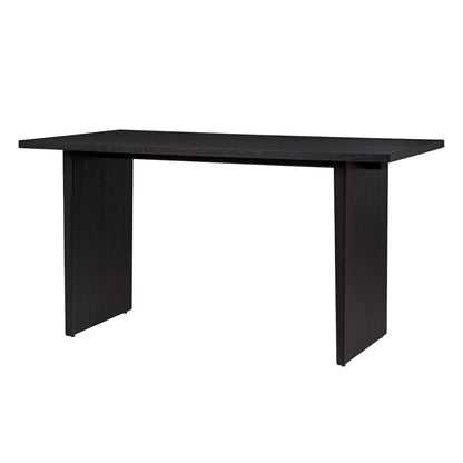 Private Desk Black Brown Stained Oak