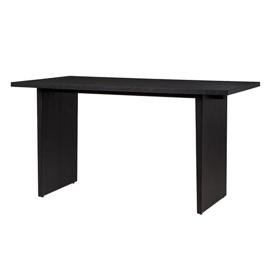 Private Desk Black Brown Stained Oak