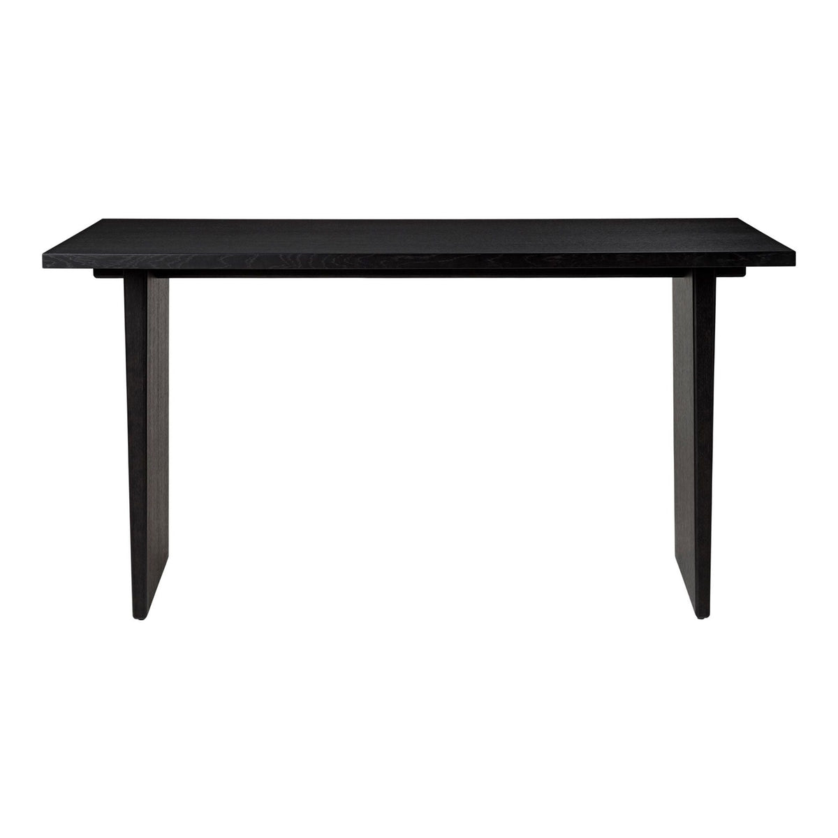 Private Desk Black Brown Stained Oak