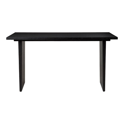 Private Desk Black Brown Stained Oak