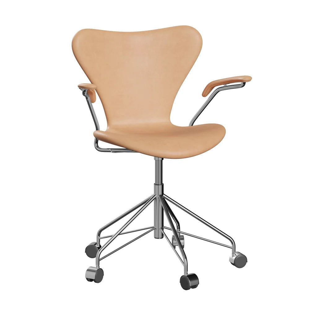 Series 7™ - 3217, Fully Upholstered height-adjustable swivel armchair - Leather
