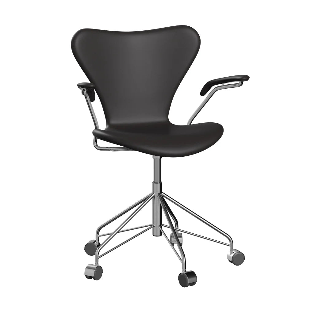 Series 7™ - 3217, Fully Upholstered height-adjustable swivel armchair - Leather