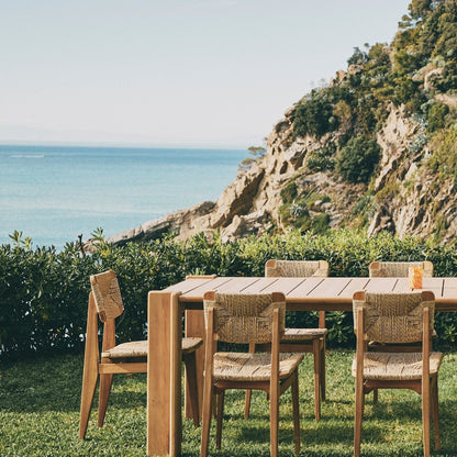 C-Chair Outdoor Dining Chair Natural Teak