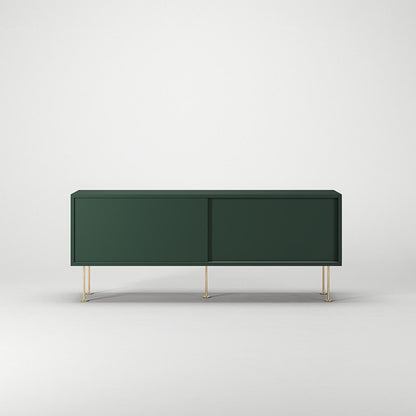 Decotique Vogue TV Bench with Legs 136 Green/Brass