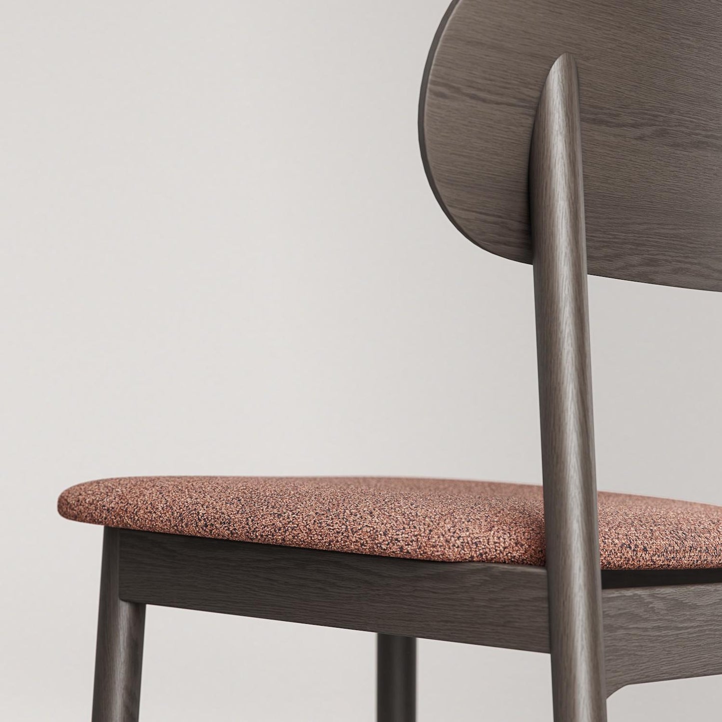 Decotique Elephant Dining Chair Dark Oak/Rust Bouclé