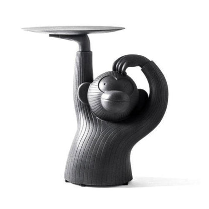 Round Concrete Side Table Monkey by Bd Barcelona Design #Black