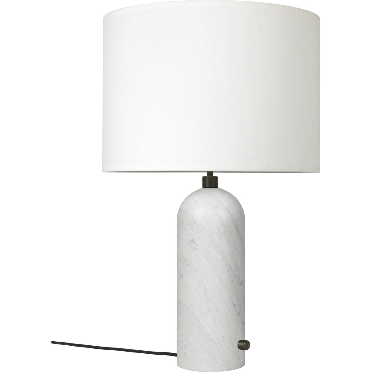 Gravity Table Lamp Large Dark Mesh Steel Black/ Canvas
