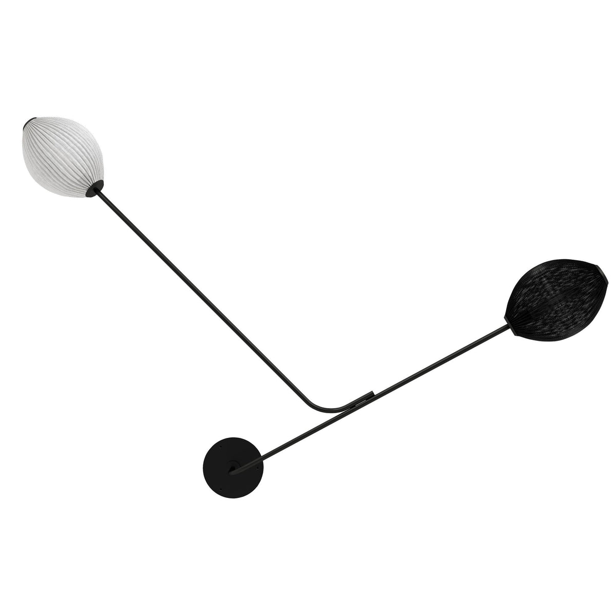 Satellite Wall Lamp Hardwired Cream White Semi Matt