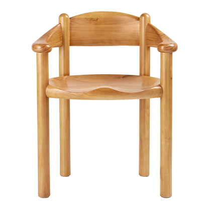 Daumiller Dining Chair with Armrests Golden Pine