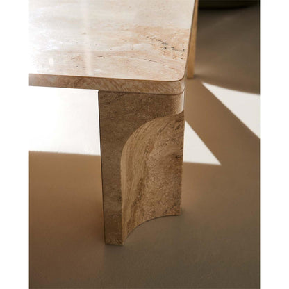 Doric Coffee Table Square 80 x 80 cm Neutral White