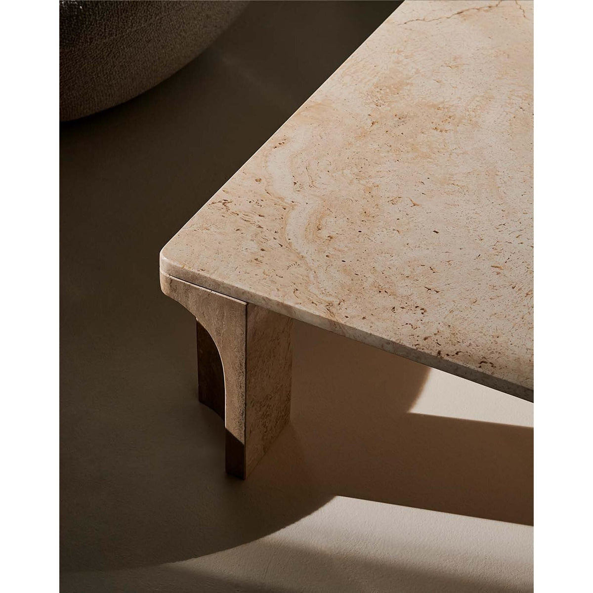 Doric Coffee Table Square 80 x 80 cm Neutral White