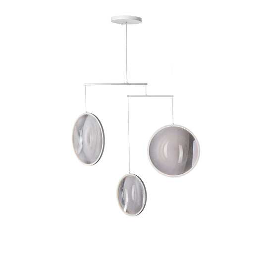 DCW Focus X3 Chandelier Matt White