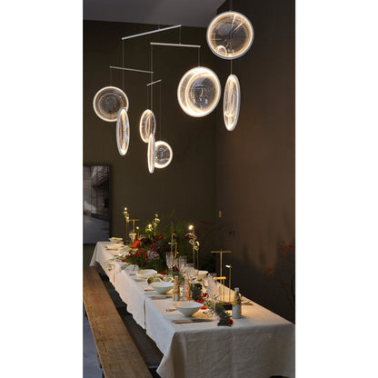 DCW Focus X5 Chandelier Matt White