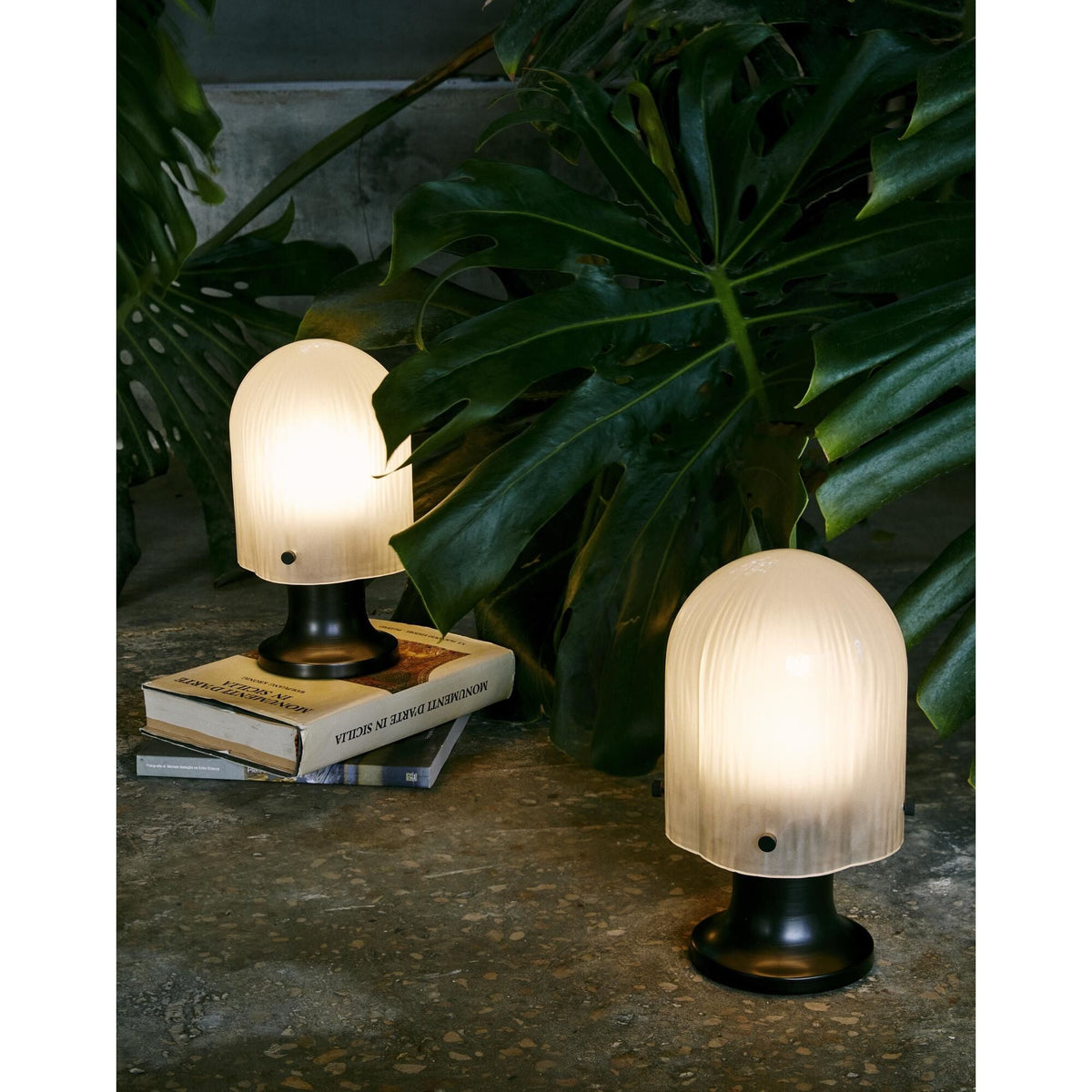 Seine Portable Lamp Burnished Brass/ White