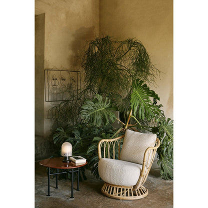 Seine Portable Lamp Burnished Brass/ White
