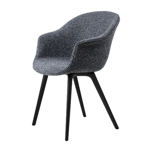 Bat Dining Chair Plastic Legs Around Bouclé 023