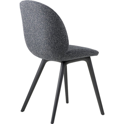 Beetle Dining Chair Plastic Leg Upholstered In Around Bouclé 023