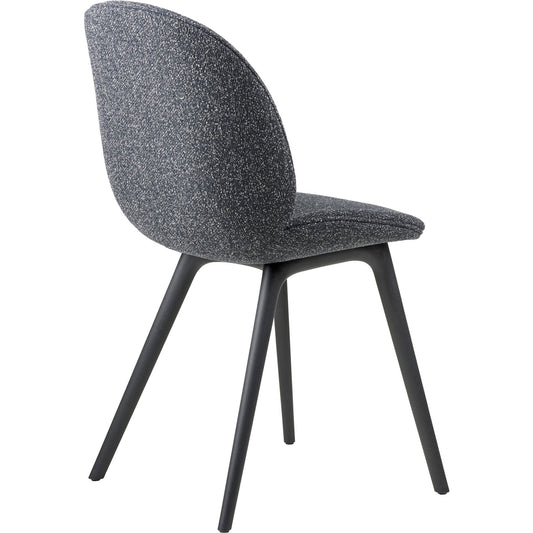 Beetle Dining Chair Plastic Leg Upholstered In Around Bouclé 023