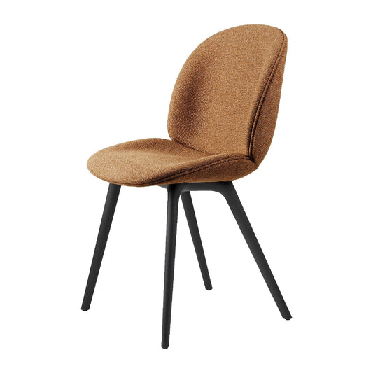 Beetle Dining Chair Plastic Leg Upholstered In Around Bouclé 032