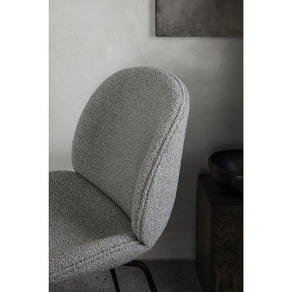 Beetle Dining Chair Around Bouclé 032