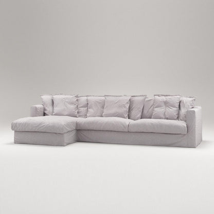 Decotique Le Grand Air 3-Seater Sofa Chaise Left Misty Grey
