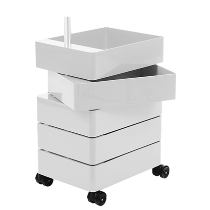 360° - ABS chest of 5 drawers with casters