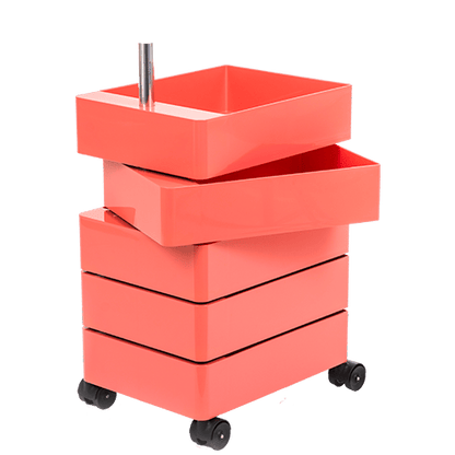 360° - ABS chest of 5 drawers with casters
